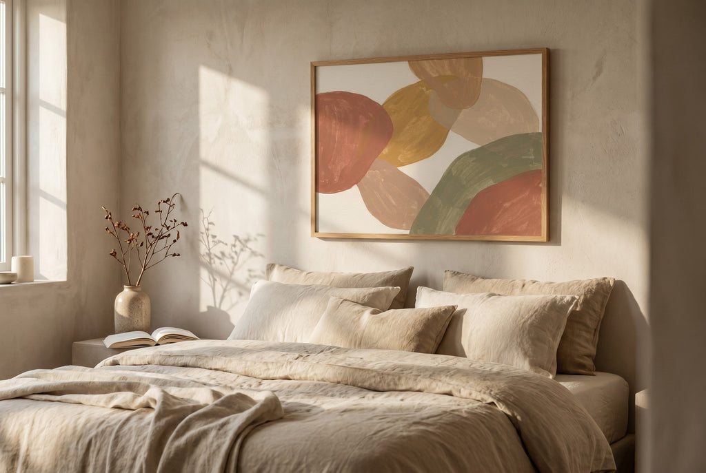 Terre fine-art print styled in a room