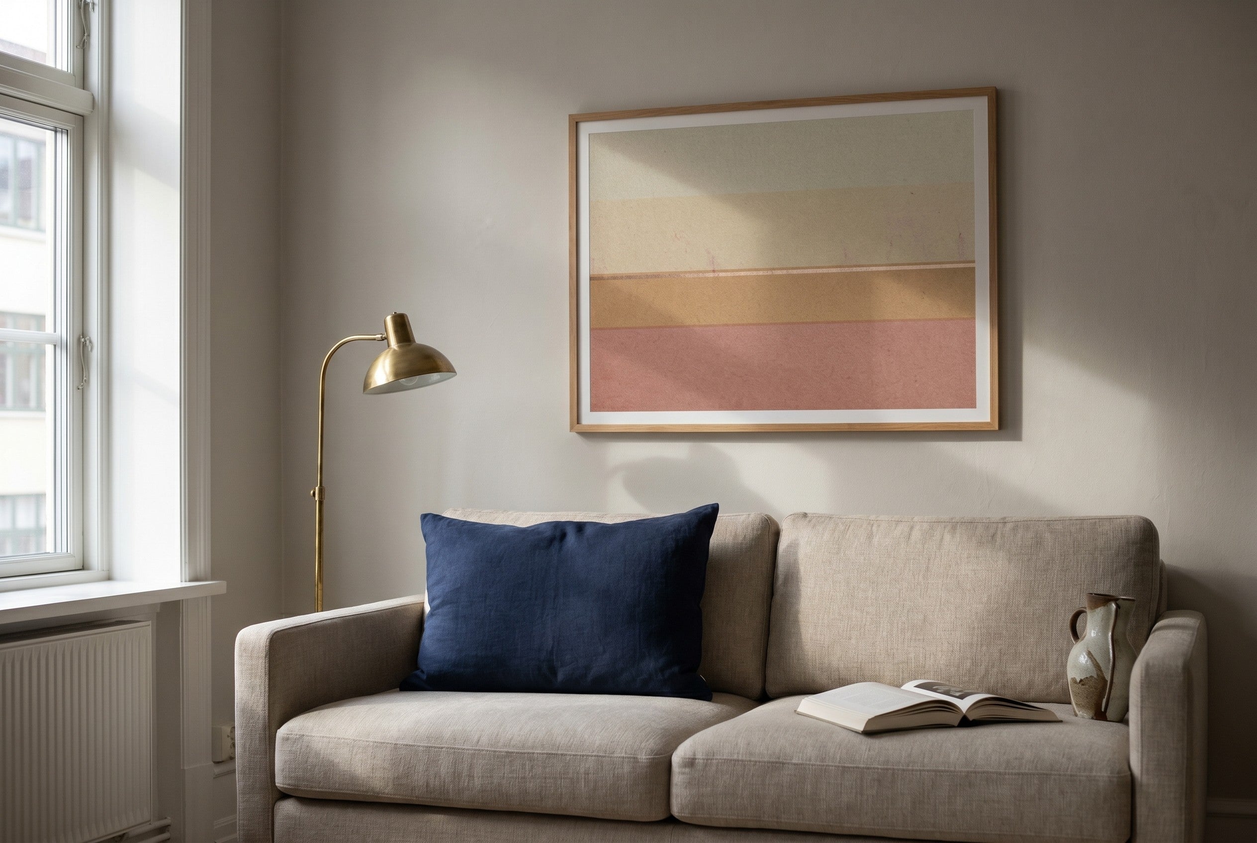 Horizon fine-art print styled in a room