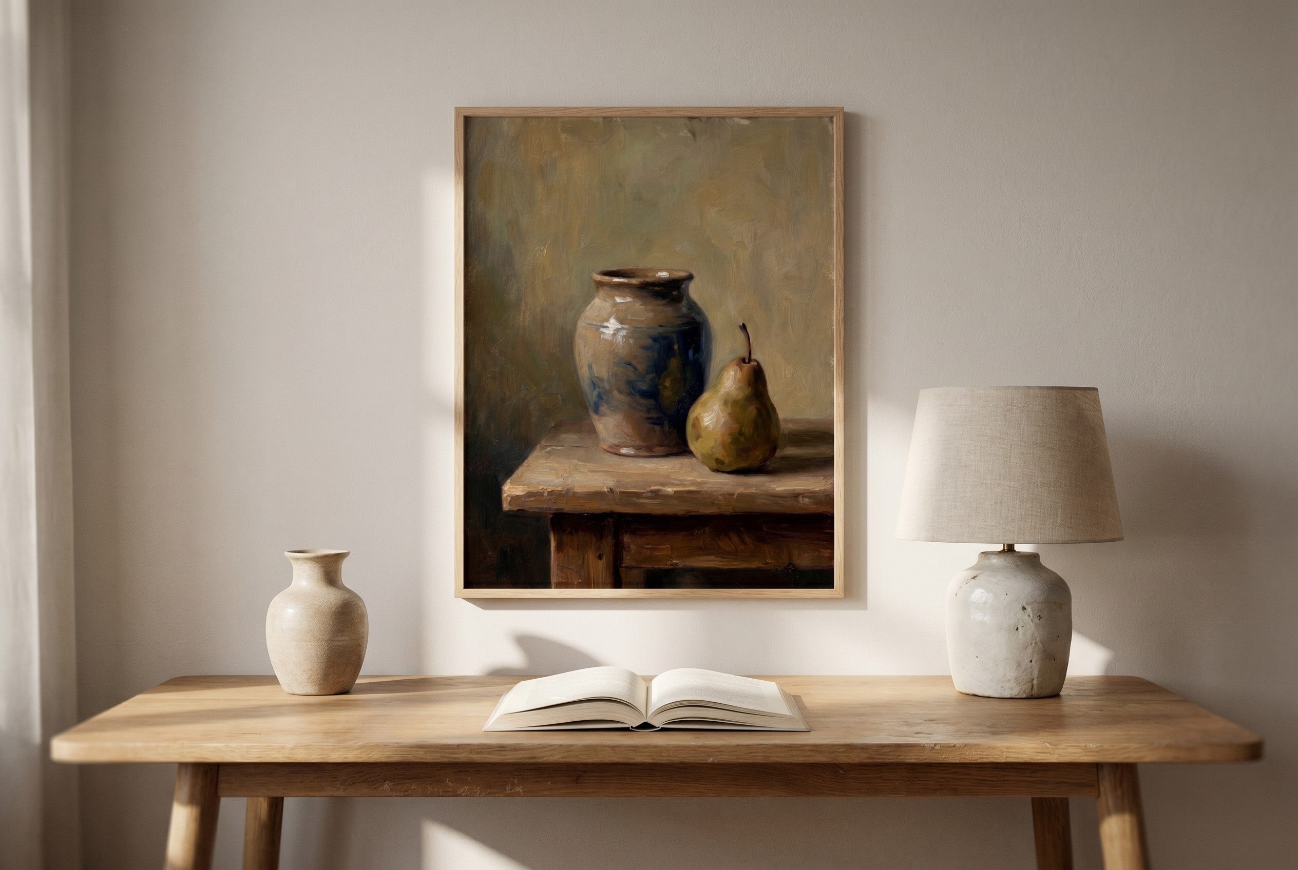 Nature Morte fine-art print styled in a room