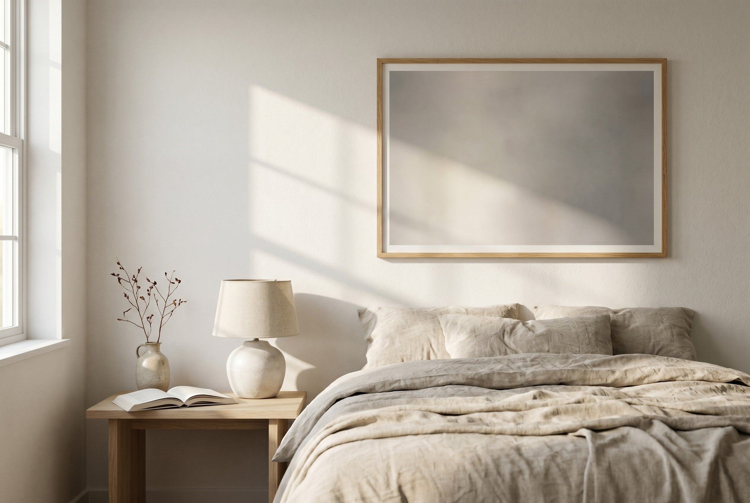 Brume fine-art print styled in a room
